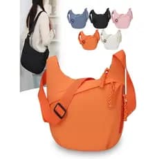 Bolinho saco feminino 2025 novo estilo esportes lazer Oxford pano bolsa de ombro All-Match Cross-corpo viagem grande cap