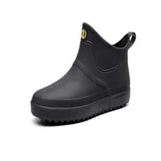 Botas de chuva masculinas de cano baixo botas impermeáveis antiderrapantes botas de chuva de tubo curto moda masculina s