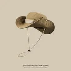 Chapéu de Cowboy ocidental feminino com cordão balde chapéu masculino verão guarda-sol chapéu de sol pesca ao ar livre e