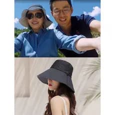 Chapéu balde feminino inverno grande S mesmo estilo japonês rosto-cobrindo chapéu de sol feminino protetor solar Anti-ul