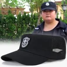 Chapéu de treinamento de operação chapéu de segurança masculino verão preto serviço especial novo topo plano combate tát