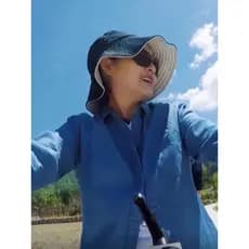 Chapéu balde feminino inverno grande S mesmo estilo japonês rosto-cobrindo chapéu de sol protetor solar Anti-ultraviolet