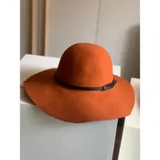 Outono inverno lã grande aba chapéu feminino aba larga chapéu superior fivela de cinto quente chapéu de feltro viagem gr