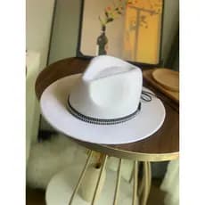 Novo estilo masculino feminino britânico simples All-Match Retro chapéu grande borda pêssego coração topo de lã chapéu g