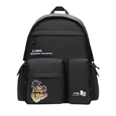 Li Ning Genuíno Homens Mulheres Casais Mesmo Estilo Moda Mochila Mochila Esportes Lazer Saco De Armazenamento ABSS063