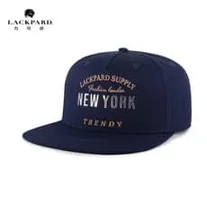 Lackpard chapéu de aba plana masculino versão coreana Street Wear Hip-Hop chapéu de aba plana guarda-sol protetor solar