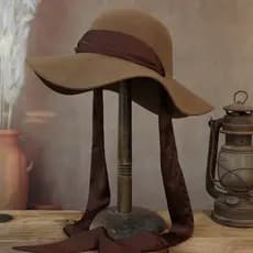 Chapéu de feltro francês outono inverno feminino novo estilo australiano lã pura aba larga onda aba Retro arco chapéu su