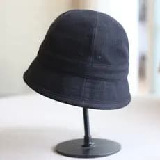 Designer japonês mão-tingido algodão linho de aba curta balde chapéu em forma de sino chapéu bacia chapéu de marinheiro