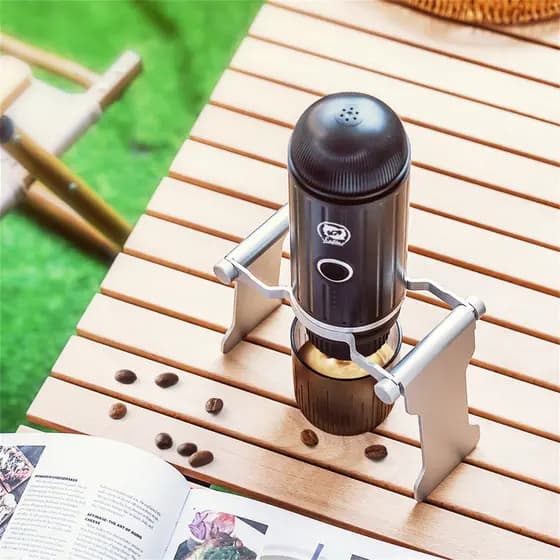 Acessórios suporte da máquina de café ao ar livre doméstico pequena Mini cápsula máquina café viagem carro aquecimento e