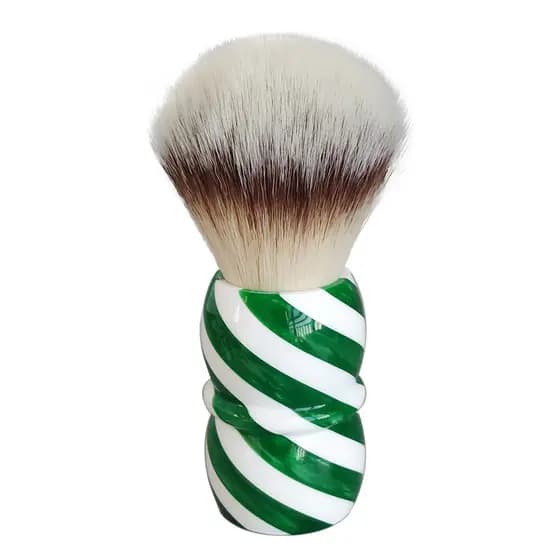 Dishi Green Wave Escova de barbear masculina A2S Soft Rayon Escova de barbear Escova de barba Escova de espuma de sabão 