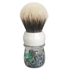 Dishi masculino grande parede Manchuri duas seções texugo escova de barbear escova de barba escova de espuma de sabão de