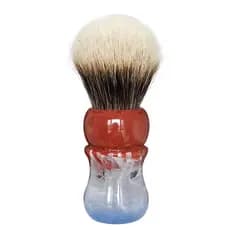Dishi masculino gelo vento Manzhou duas seções texugo cabelo escova de barbear escova de barba escova de espuma de sabão