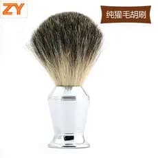 ZY escova de barbear escova de barba texugo escova de cabelo navalha escova de barbear escova de espuma escova macia