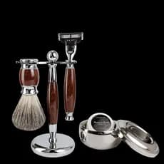 ZY Retro Manual Navalha Lâmina de 3 Camadas Navalha Faca de Barba Antiga Conjunto de Navalha Caixa de Presente