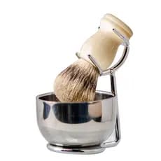 ZY conjunto de escova de barbear masculino texugo escova de cabelo escova de barbear molhado barbear espuma barba escova