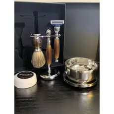 High-End masculino rosto corte conjunto completo ferramenta Manual barbeador texugo escova de barbear espuma tigela barb