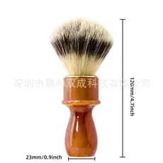 Estoque pronto Escova de barba de Nylon de resina de alta qualidade Escova de barba Escova de limpeza de creme de barba