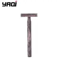 YAQI Navalha de segurança masculina camuflada Manual ferramenta de barbear à moda antiga