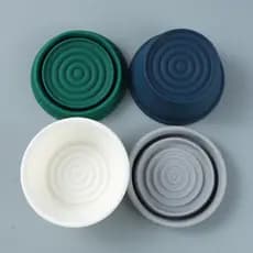 YAQI Novo produto de cinco cores dobrável Silicone masculino conveniente tigela de barbear tigela de espuma tamanho de v