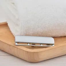YAQI novo estilo brilhante cromo lâmina de lâmina única Universal Metal lavável lâmina de barbear de segurança masculino