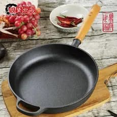 Panela de ferro fundido à moda antiga, panqueca, bife, frigideira, não revestida, antiaderente, fogão de indução domésti