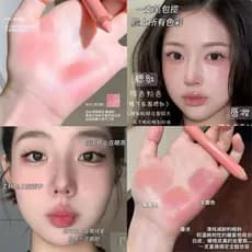 Caneta multiuso de duas cabeças Blush deitado bicho da seda sombra fosco Natural de longa duração iluminador contorno br