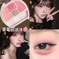 [Primavera Japonês Coreano Lei Maquiagem] Olhos Iluminadores de Alto Brilho Perolado Bicho da Seda Paleta Abrangente Som
