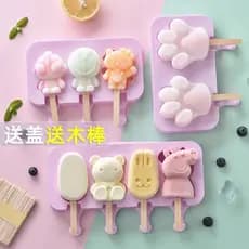 Molde de sorvete de Silicone doméstico caseiro queijo vara gelo fazendo sorvete cubo de gelo congelado velho picolé bolo