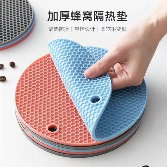 Almofada de isolamento de Silicone Anti-escaldante mesa de jantar nórdico resistente ao calor pote almofada caçarola dom