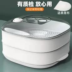 M Midea Grans Microondas Aquecimento Vaporizador de Qualidade Alimentar Doméstico Steamer Lancheira Recipiente Placa Esp