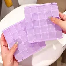Bandeja de gelo molde caixa de armazenamento de gelo doméstico caseiro cubo de gelo congelado ferramenta útil molde de l