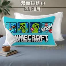 Crianças dos desenhos animados Minecraft fronha dupla face veludo fronha bonito criança fronha capa meninos meninas estu