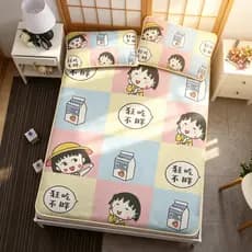 Verão dos desenhos animados cereja Maruko tapete de seda gelo quarto das crianças legal esteira crianças meninas bonito