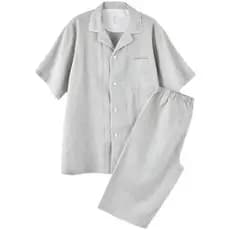 Comércio exterior Waffle verão pijamas de manga curta estilo japonês estilo fino sem costura feminino masculino puro alg