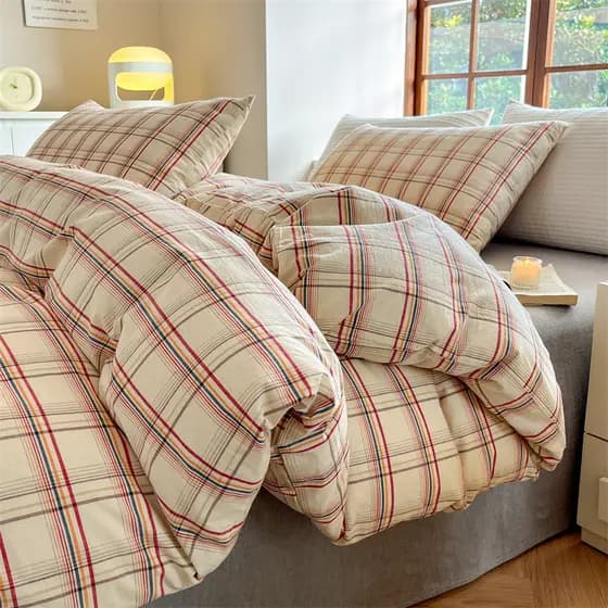 Simples classe A fio de algodão lavado algodão único colcha capa 150x180x220x240 estilo japonês único duplo primavera ve