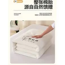 Xinjiang Colcha de algodão espessada quente única dupla colcha de inverno algodão primavera outono colcha núcleo 5kg col