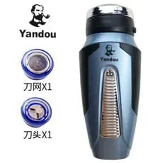 Barbeador elétrico de tubo, barbeador de cabeça única, recarregável, faca de barba masculina, barbeador de cabeça redond