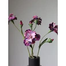 2 flores artificiais de íris, sensação de EVA, hidratante, sensação de alta qualidade, enfeites de flores artificiais, d