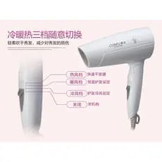 Conforto KF-3120 secador de cabelo cuidados com o cabelo secador de cabelo doméstico dobrável portátil secador de cabelo
