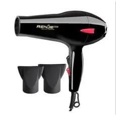 Renjie 826 secador de cabelo alta potência secador de cabelo 2200W profissional salão de beleza silencioso secador de ca