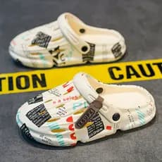 Influenciador sapatos masculinos de verão ao ar livre usar merda-piso antiderrapante esportes Toe-cobrindo areia