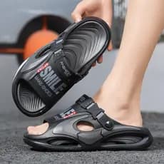 Sandálias masculinas verão exterior usar merda-piso antiderrapante anti-Odor condução dupla utilização esportes lazer sa
