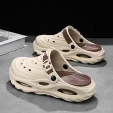 Buraco sapatos masculinos verão ao ar livre usar antiderrapante pisando merda sentir Baotou chinelos adolescentes casuai