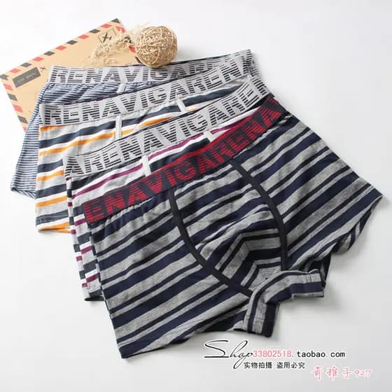 Exportação de comércio exterior pedido Original cuecas Boxer masculinas cintura média puro algodão masculino na moda úni