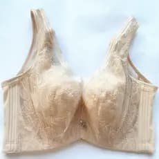 Marca renda forro de algodão Ultra-fino sem esponja anel de aço macio sutiã reunião ajuste seios roupa interior feminina