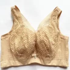 Marca renda algodão copo interno confortável anel de aço macio sutiã reunindo tipo ajustável seios senhoras roupa interi