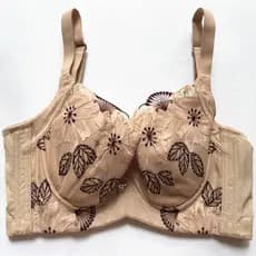 Marca renda forro de algodão confortável anel de aço macio sutiã reunindo tipo ajustável seios senhoras roupa interior 1