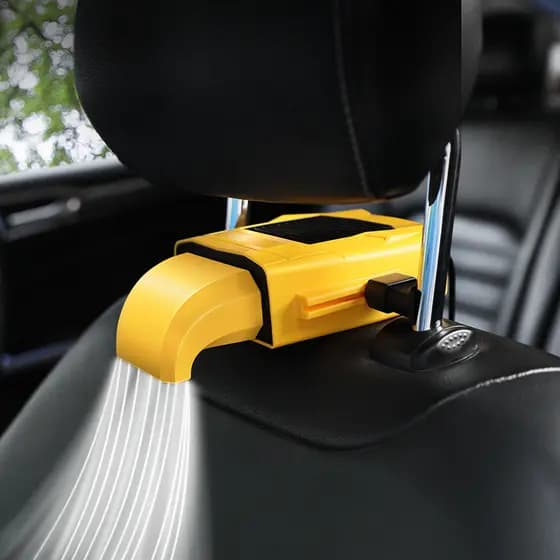 Novo carro pequenos eletrodomésticos assento traseiro ventilador verão assento de refrigeração encosto pequeno ventilado