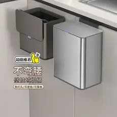CCKO Cozinha Pendurada Lixeira de Aço Inoxidável Pendurado na Parede Doméstica Criativo Armário de Resíduos de Cozinha P