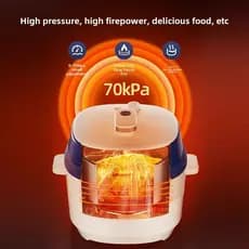 Solb panela de pressão elétrica doméstica panela de arroz de aço inoxidável 5L panela de pressão elétrica 110V padrão do
